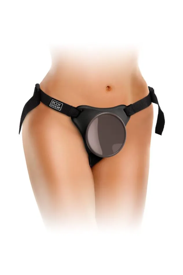 Pipedream Pipedream King Cock Elite Comfy Silicone Body Dock Strapon Kit Tan Female Sex Toys