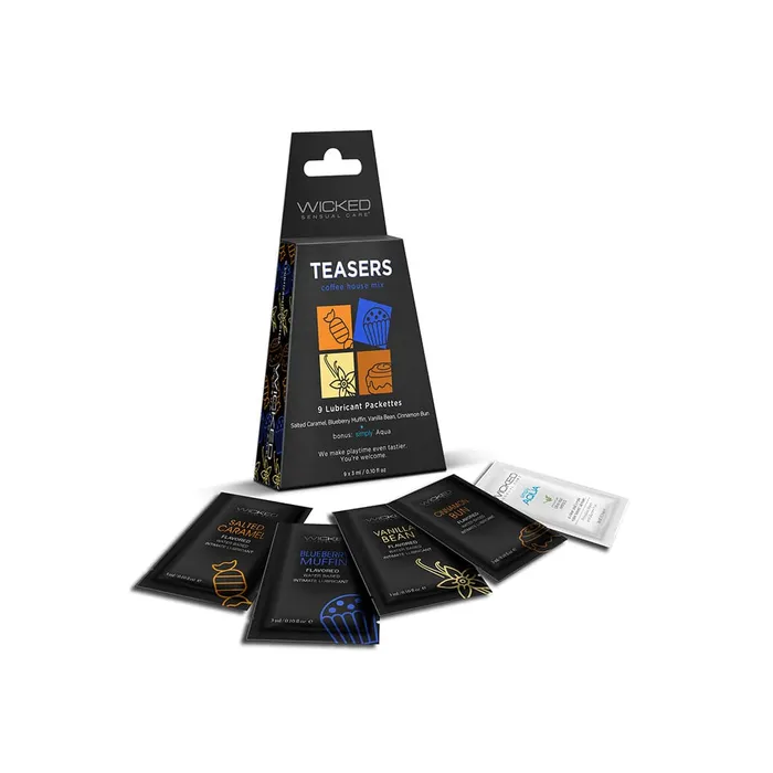 Sexual Health Wellbeing Wicked Sensual Care Teasers Lubricant Variety Pack Coffee House Mix Wicked Sensual Care Sexual Health Wellbeing Wicked Sensual Care Teasers Lubricant Variety Pack Coffee House Mix Wicked Sensual Care