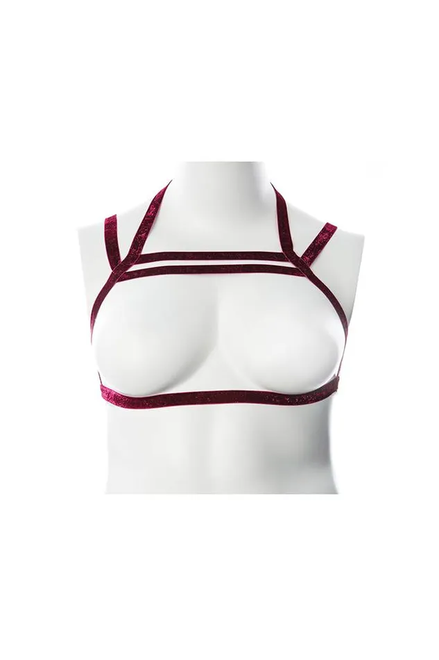 Shibari Vibrators Shibari Gender Fluid Majesty Harness Top Red