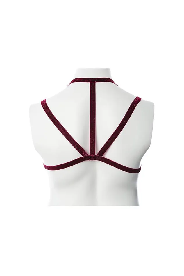 Shibari Vibrators Shibari Gender Fluid Majesty Harness Top Red