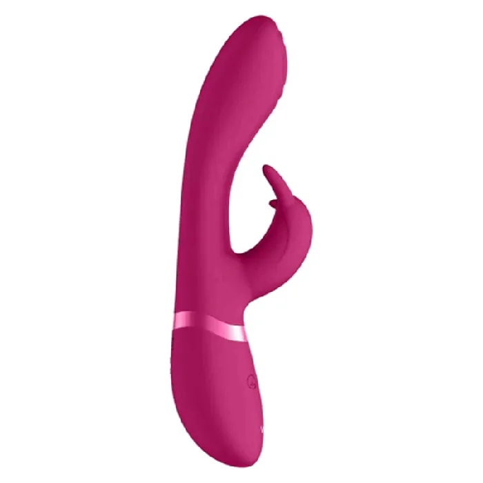 Shots Toys Vibrators Shots Vive Cato Pulse GSpot Rabbit Vibrator Pink