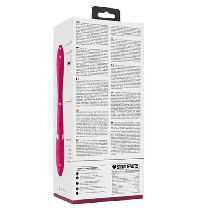 Shots Toys Vibrators Shots Vive Cato Pulse GSpot Rabbit Vibrator Pink