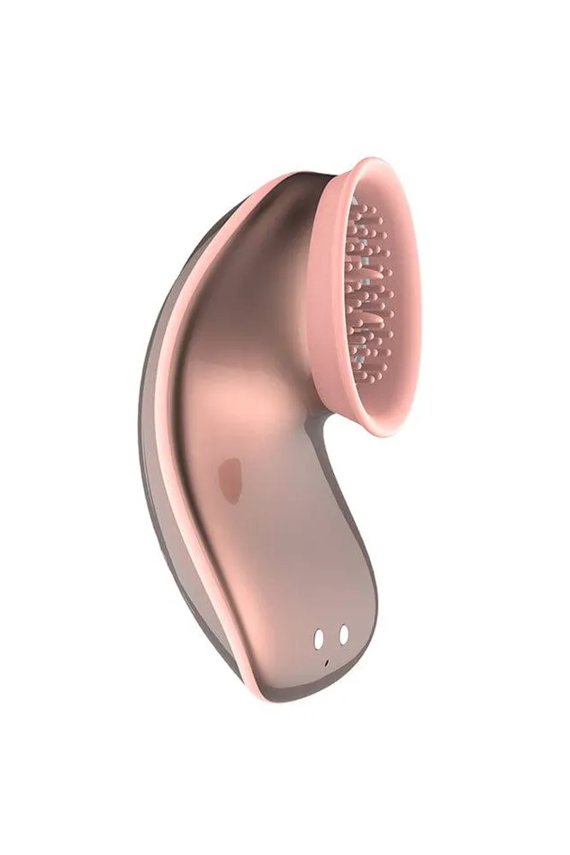 Vibrators Shots Toys Shots Toys Innovation Twitch Hands Suction Vibration Clitoral Toy Rose Gold