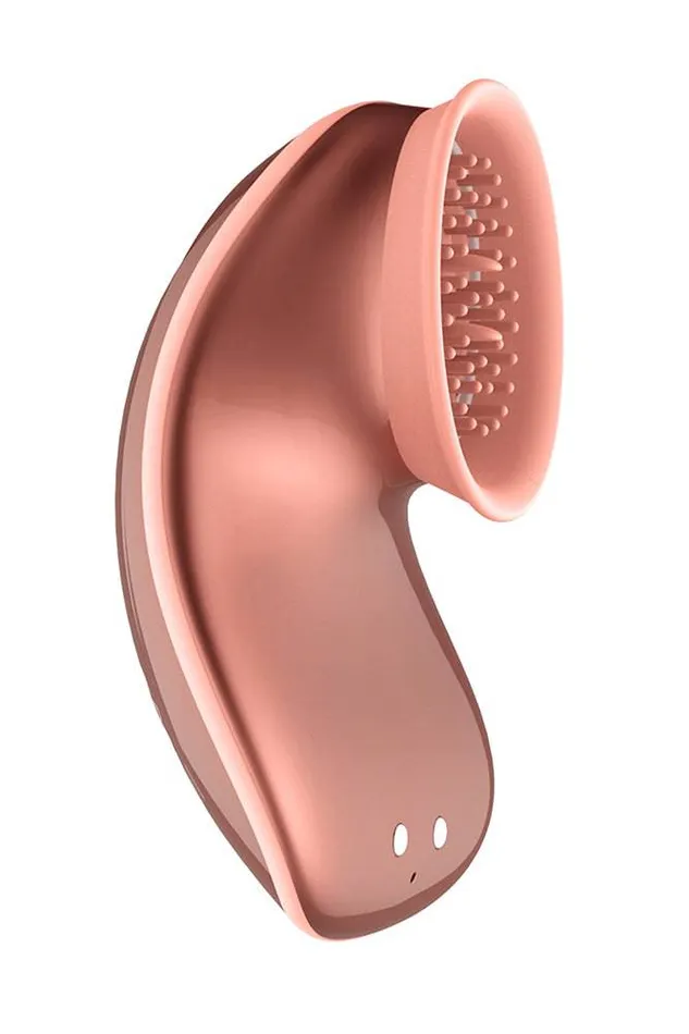 Vibrators Shots Toys Shots Toys Innovation Twitch Hands Suction Vibration Clitoral Toy Rose Gold