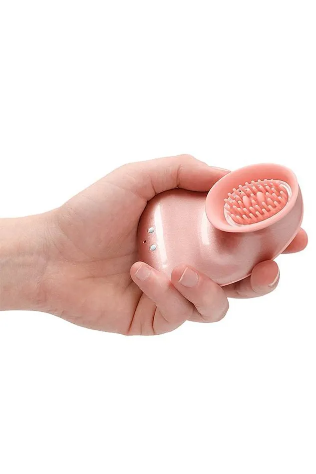 Vibrators Shots Toys Shots Toys Innovation Twitch Hands Suction Vibration Clitoral Toy Rose Gold