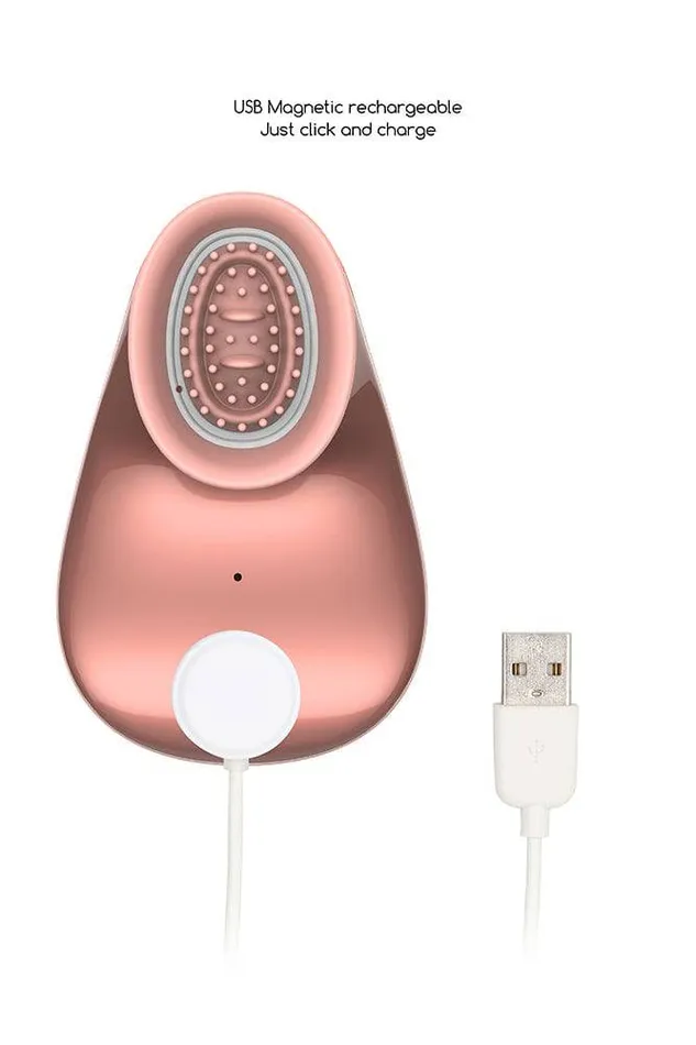 Vibrators Shots Toys Shots Toys Innovation Twitch Hands Suction Vibration Clitoral Toy Rose Gold