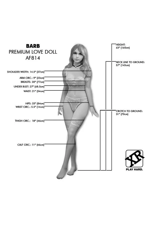 XR Brands Male Sex Toys XR Brands Next Gen Barb Fantasy Life Size Replica Love Doll