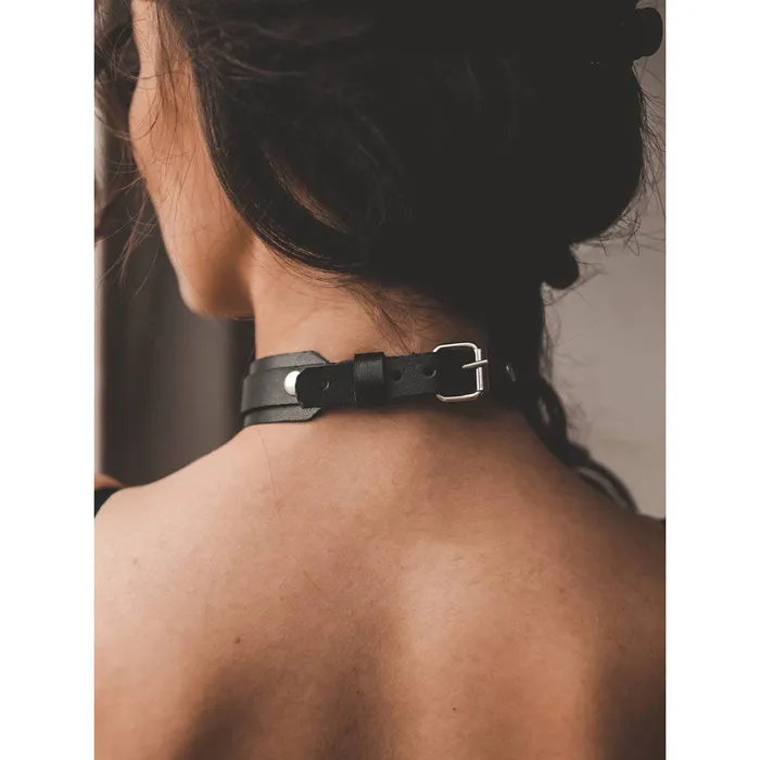 Dashdiamondx Restraints Candace Chain Leather Choker