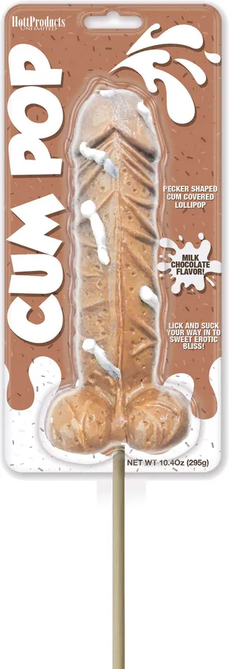 Dildos Hott Products Cum Cock Pops Milk Chocolate