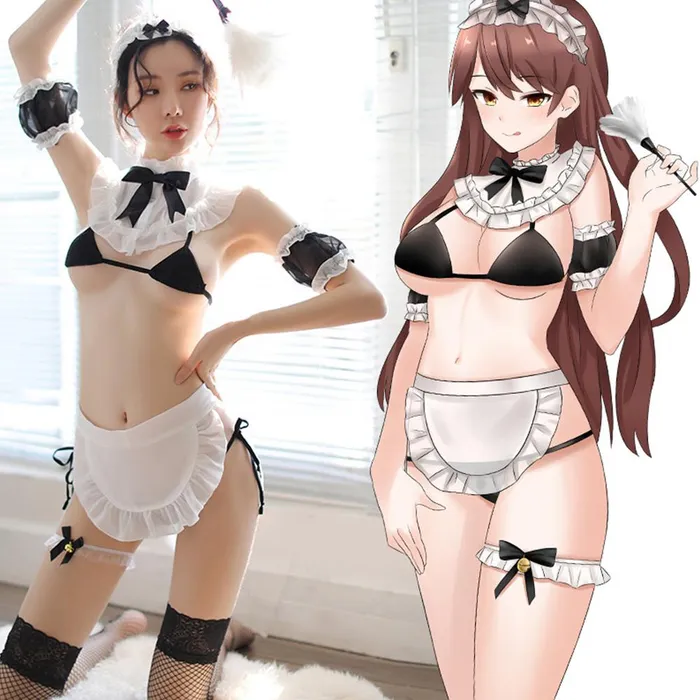 LAZADASEXTOYS Anal 7 Pcsset Sexy Lingerie Cosplay Erotic Apron Maid Sexy Costume Babydoll Dress Women Lace Miniskirt Outfit Transparent Nightgown LAZADASEXTOYS Anal 7 Pcsset Sexy Lingerie Cosplay Erotic Apron Maid Sexy Costume Babydoll Dress Women Lace Miniskirt Outfit Transparent Nightgown