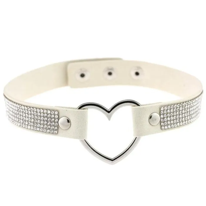 Lovegasm Anal Velvety Rhinestone Choke Collar for Humans
