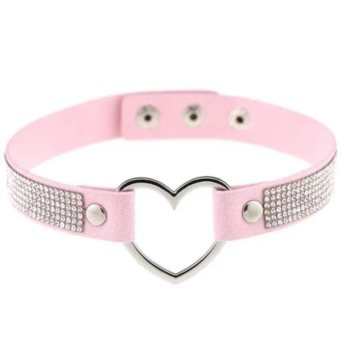 Lovegasm Anal Velvety Rhinestone Choke Collar for Humans