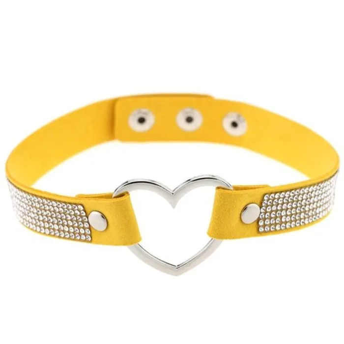 Lovegasm Anal Velvety Rhinestone Choke Collar for Humans