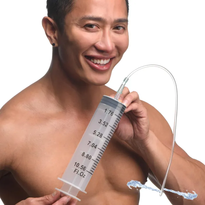 Male Sex Toys CleanStream Enema Syringe with Tube