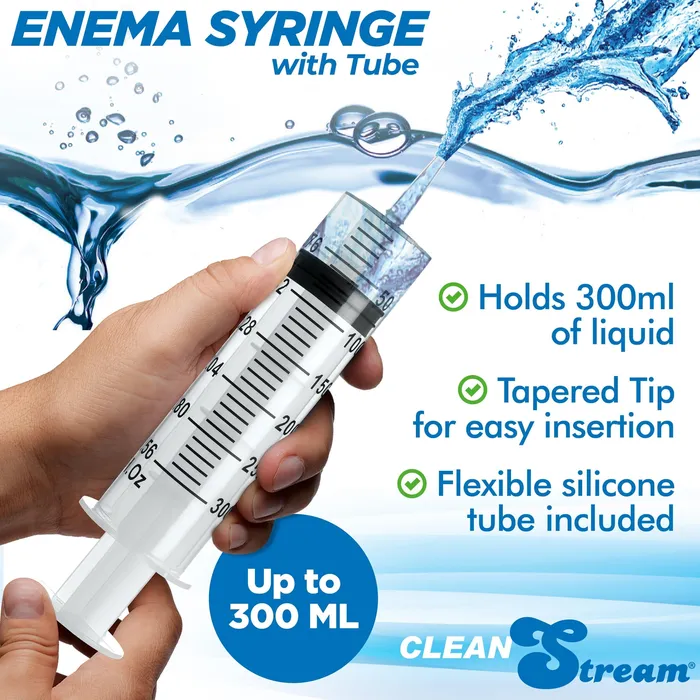Male Sex Toys CleanStream Enema Syringe with Tube