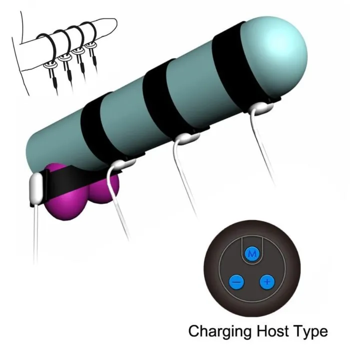 Male Sex Toys Lovegasm Rechargeable Shock Therapy Medical Penis Rings
