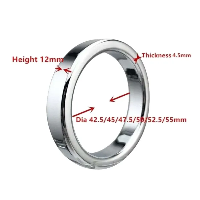 Male Sex Toys Lovegasm Thick and Heavy Silver Penis Ring