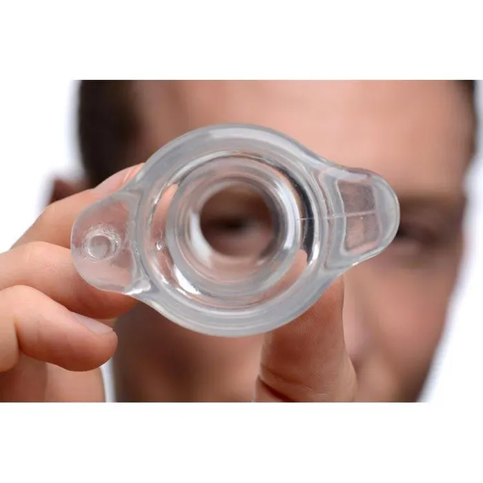 Master Series Male Sex Toys PeepHole Clear Hollow Anal Plug