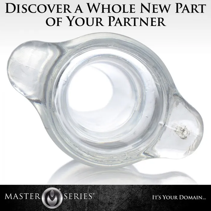 Master Series Male Sex Toys PeepHole Clear Hollow Anal Plug