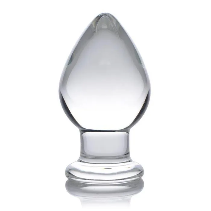 Prisms Erotic Glass Anal Wide Glass Butt Plug