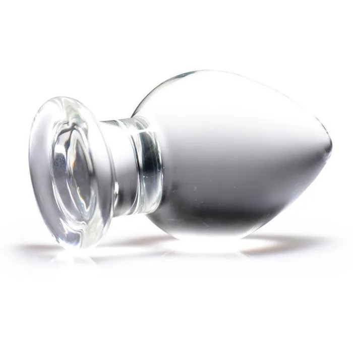 Prisms Erotic Glass Anal Wide Glass Butt Plug