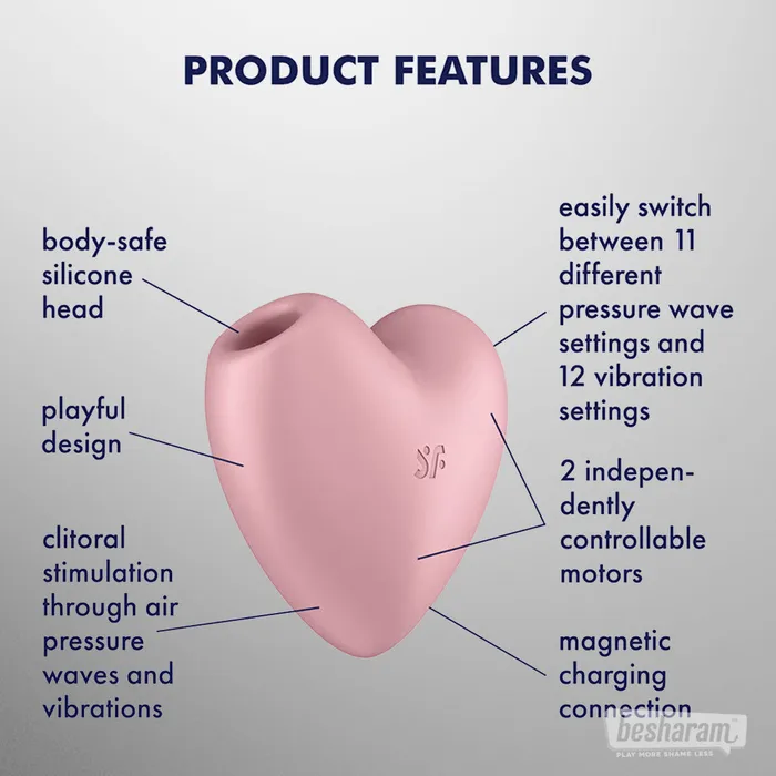 Satisfyer Cutie Heart Clitoral Stimulator Satisfyer Female Sex Toys