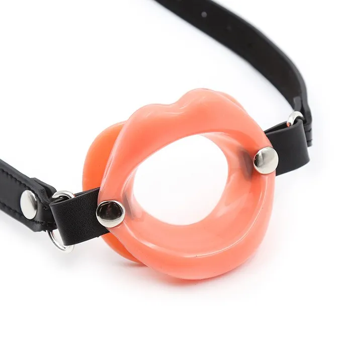 Sex Toys PU Leather Rubber Lips O Ring Open Mouth Oral Sex Gag BDSM Bondage Fetish Restraints Erotic Adult Sex Toys For Couples LAZADASEXTOYS Couples