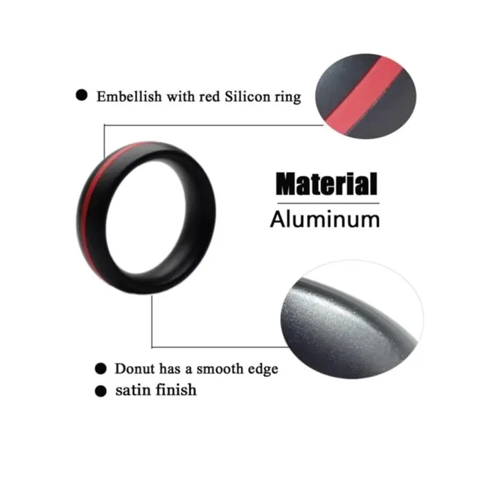 TwoTone Donut Metal Ring Lovegasm Male Sex Toys