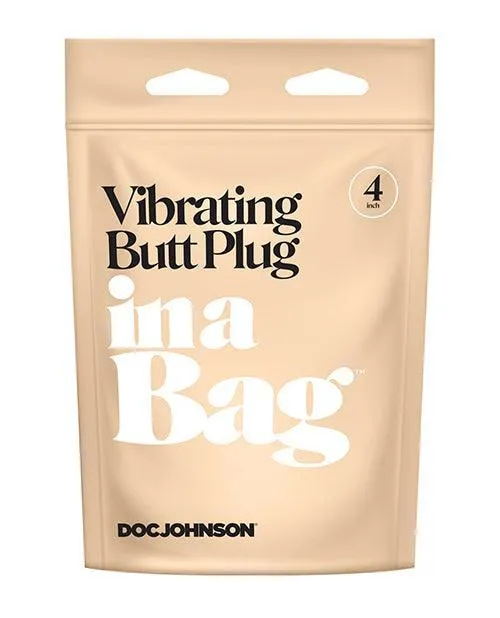 Anal In A Bag 4 Vibrating Butt Plug Black Doc Johnson