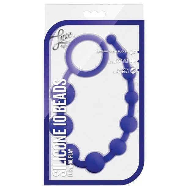 Blush Novelties Anal Blush Novelties Luxe Silicone 10 Anal Beads