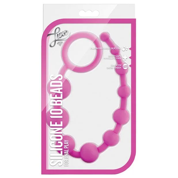 Blush Novelties Anal Blush Novelties Luxe Silicone 10 Anal Beads