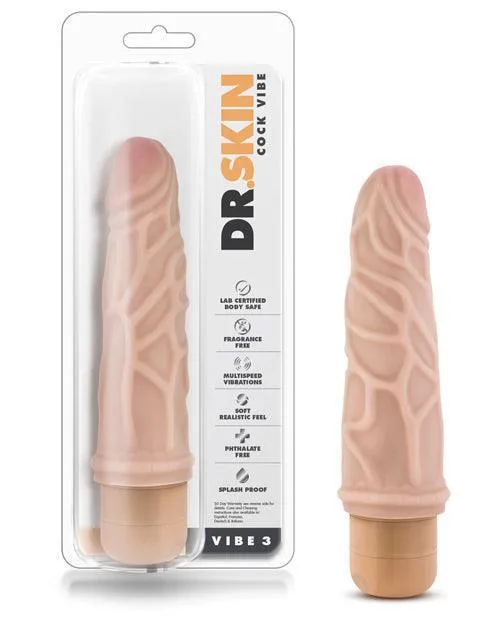 Blush Novelties Vibrators Blush Dr Skin Vibe 3 Beige
