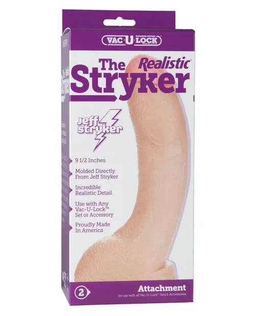 Dildos Doc Johnson Vaculock 9 Stryker Realistic White