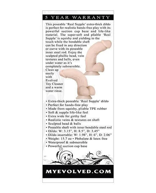 Evolved Real Supple Poseable Girthy Evolved Novelties INC Dildos