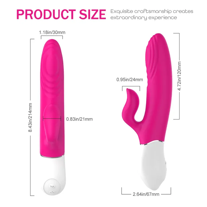 Female Sex Toys YOSPOSS 9 Pulsating Vibrating Modes Mute Rabbit G Spot Vibrator with Heating