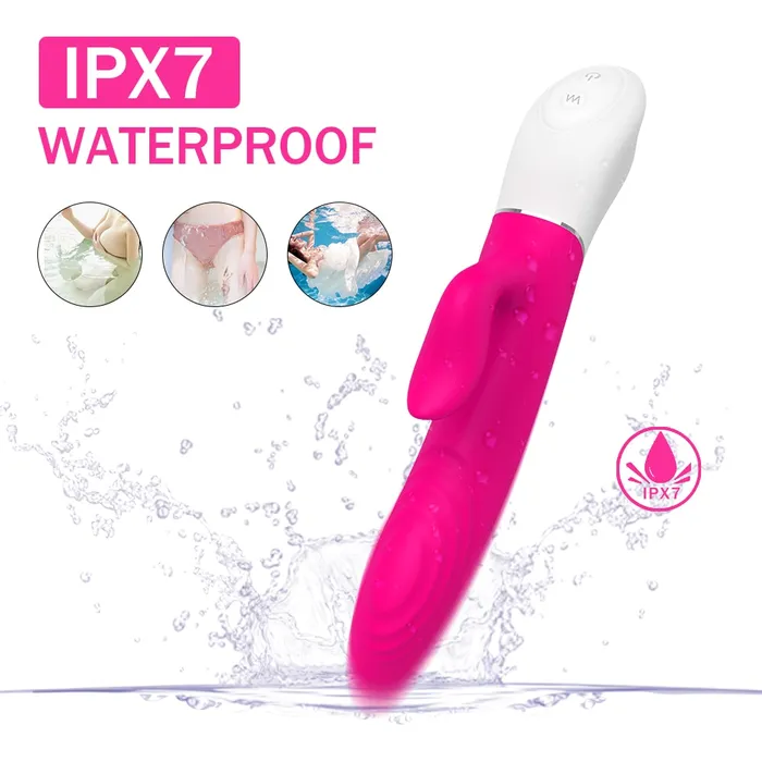 Female Sex Toys YOSPOSS 9 Pulsating Vibrating Modes Mute Rabbit G Spot Vibrator with Heating