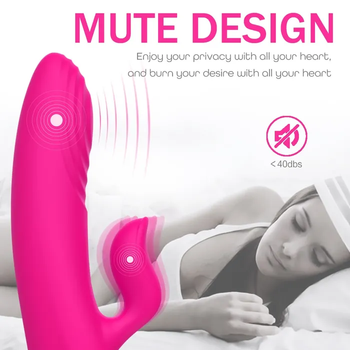 Female Sex Toys YOSPOSS 9 Pulsating Vibrating Modes Mute Rabbit G Spot Vibrator with Heating