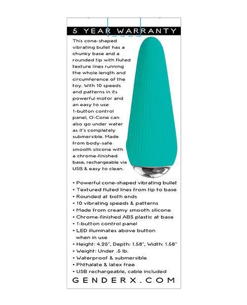 Gender X Ocone Teal Evolved Novelties INC Vibrators