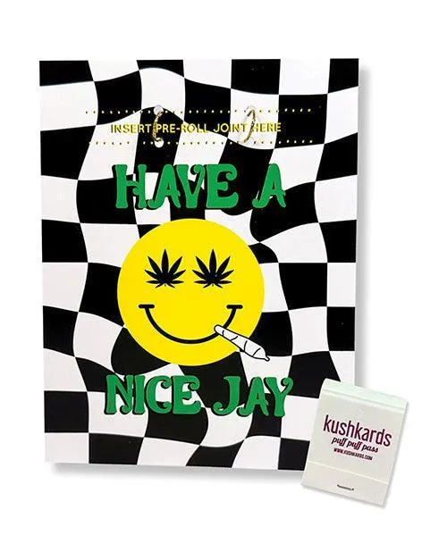 Have A Nice Jay Greeting Card wMatchbook Kush Kards LLC Vibrators