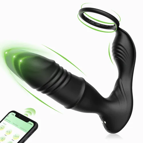 propinkup Male Sex Toys MasonAPP Controller 9Telescopic Vibration Cock Rings Prostate Massager propinkup Male Sex Toys MasonAPP Controller 9Telescopic Vibration Cock Rings Prostate Massager
