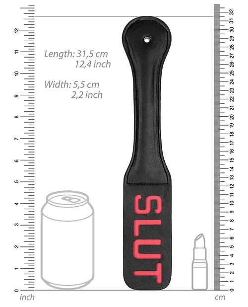 Shots America LLC Anal Shots Ouch Slut Paddle Black
