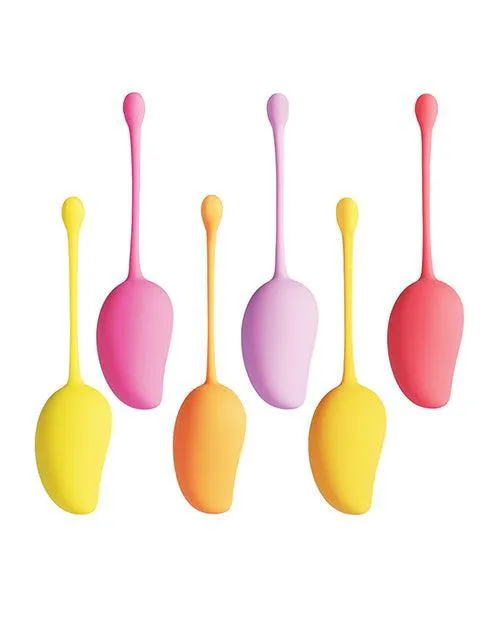 Uc Global Trade INChoney Play B Female Sex Toys Mango Tropical 6 Weighted Kegel Ball Exercise Set Uc Global Trade INChoney Play B Female Sex Toys Mango Tropical 6 Weighted Kegel Ball Exercise Set