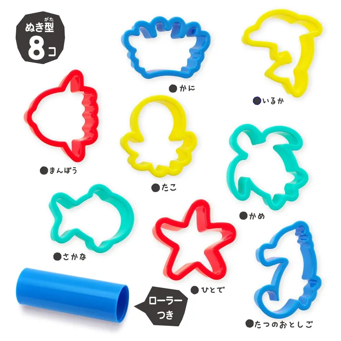 Vibrators Silver Bird Silver Bird Kincho Clay Playdoh Mold Roller Sea Creatures Multi Colour