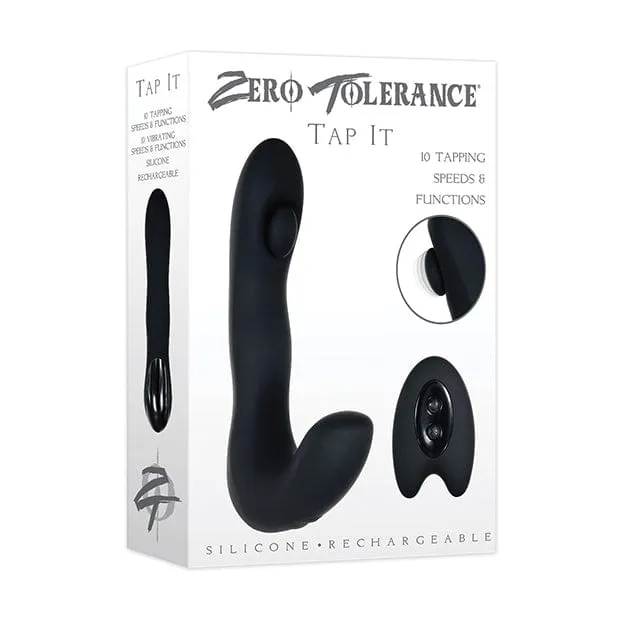 Zero Tolerance Anal Zero Tolerance Tap It Remote Control Silicone Prostate Massager Black Zero Tolerance Anal Zero Tolerance Tap It Remote Control Silicone Prostate Massager Black