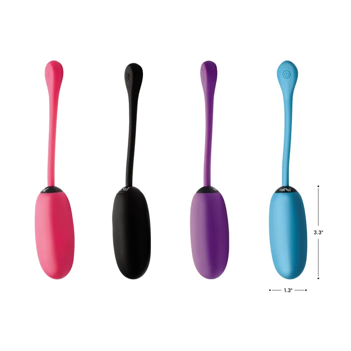 BANG Anal 28X Remote Control Silicone Plush Egg Black