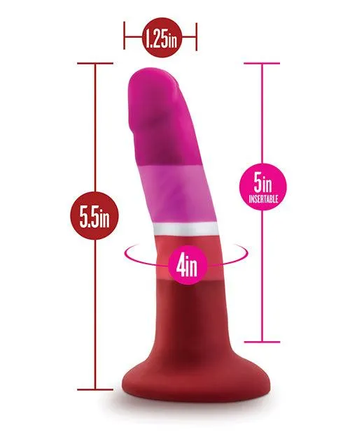 Blush Novelties Dildos Blush Avant P3 Lesbian Pride Silicone Dong Beauty