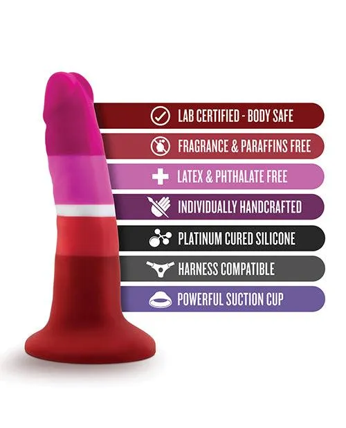 Blush Novelties Dildos Blush Avant P3 Lesbian Pride Silicone Dong Beauty