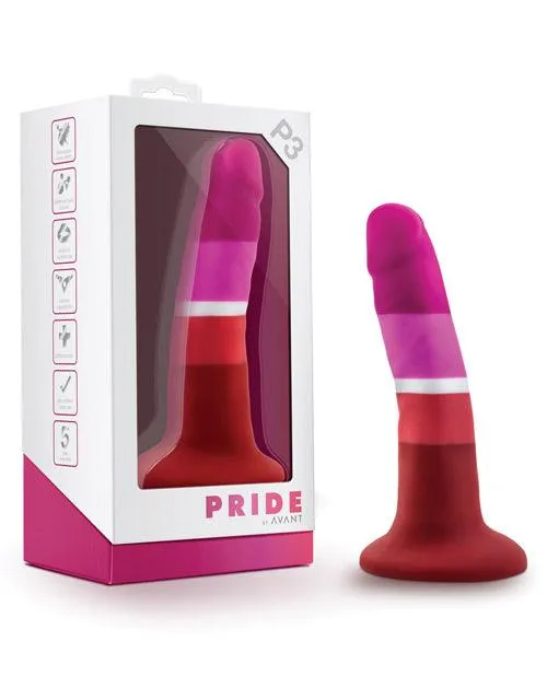 Blush Novelties Dildos Blush Avant P3 Lesbian Pride Silicone Dong Beauty