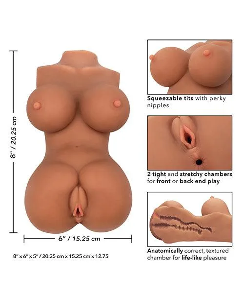 California Exotic Novelties Female Sex Toys Stroke It Body Banger Brown