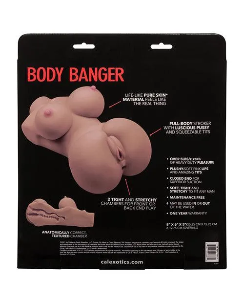 California Exotic Novelties Female Sex Toys Stroke It Body Banger Brown